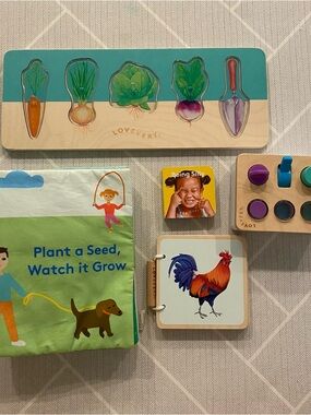 LOVEVERY Lot Montessori Wooden Toys Development Mixed Lot